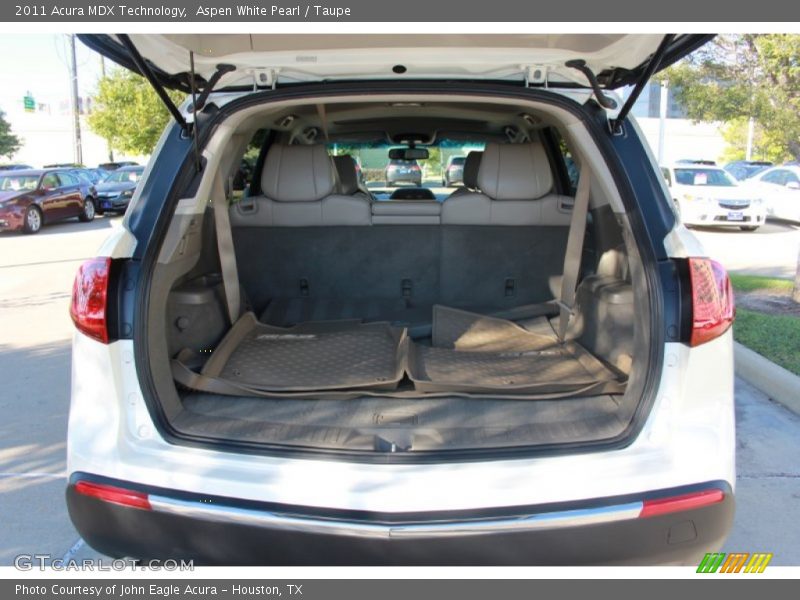 Aspen White Pearl / Taupe 2011 Acura MDX Technology