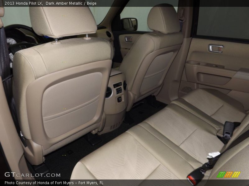 Dark Amber Metallic / Beige 2013 Honda Pilot LX
