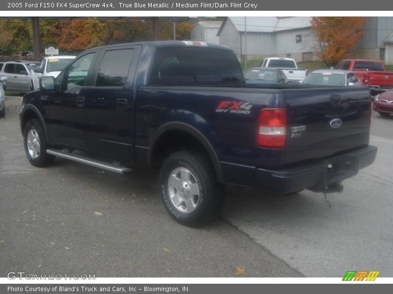 True Blue Metallic / Medium Flint/Dark Flint Grey 2005 Ford F150 FX4 SuperCrew 4x4