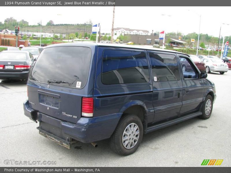 Jewel Blue Pearl Metallic / Blue 1994 Plymouth Grand Voyager SE