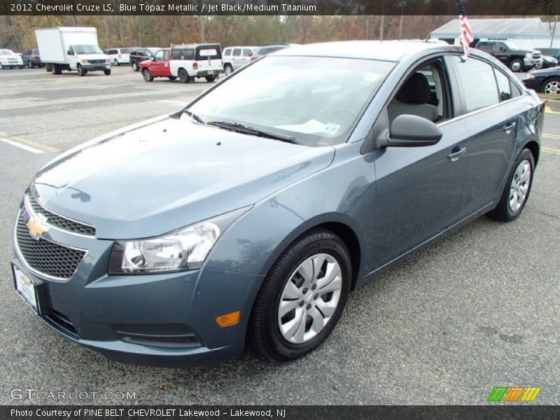 Blue Topaz Metallic / Jet Black/Medium Titanium 2012 Chevrolet Cruze LS