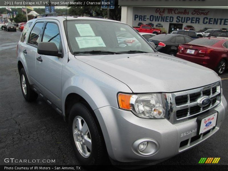 Ingot Silver Metallic / Charcoal Black 2011 Ford Escape XLT V6