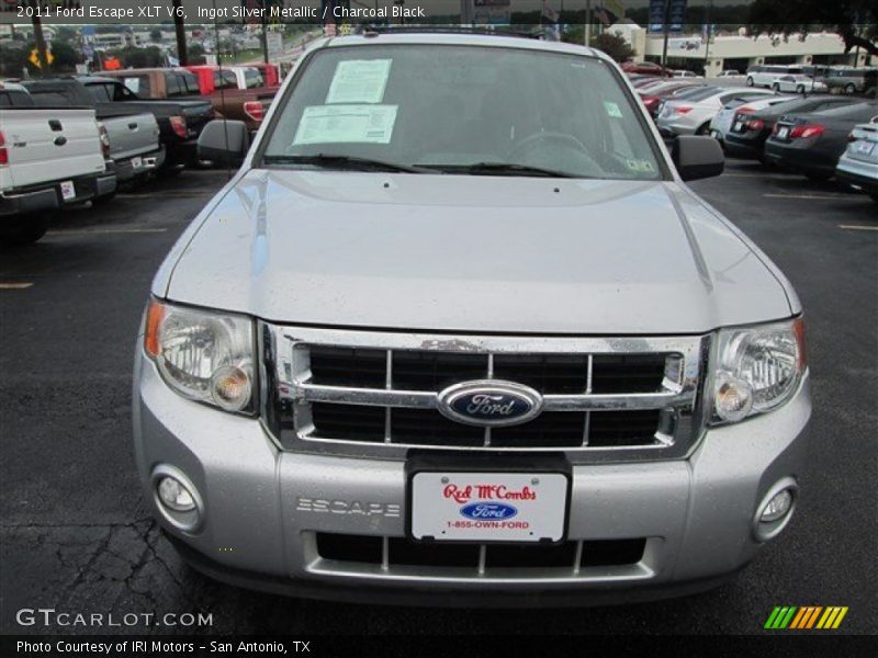 Ingot Silver Metallic / Charcoal Black 2011 Ford Escape XLT V6