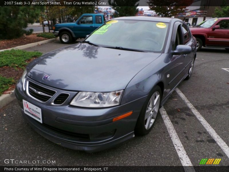 Titan Gray Metallic / Gray 2007 Saab 9-3 Aero Sport Sedan