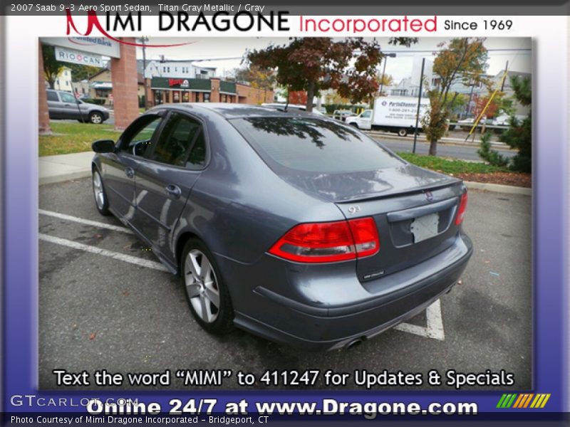 Titan Gray Metallic / Gray 2007 Saab 9-3 Aero Sport Sedan