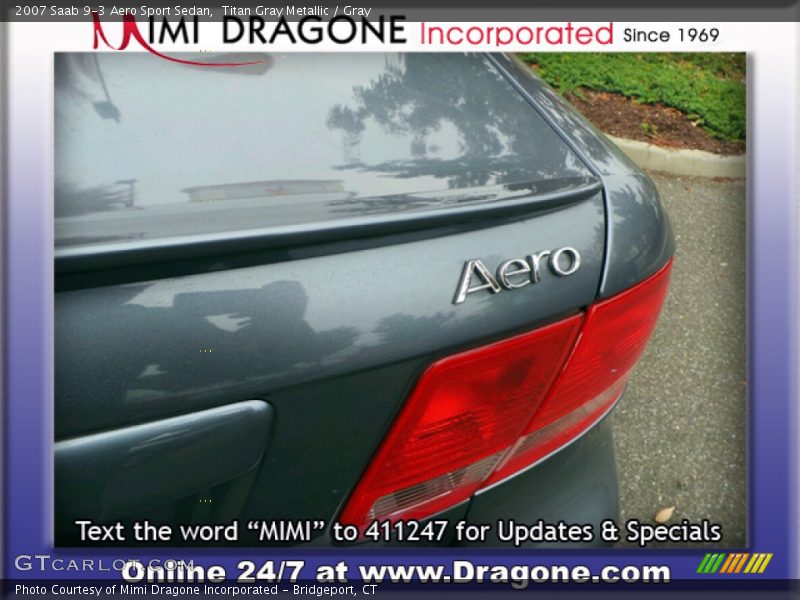 Titan Gray Metallic / Gray 2007 Saab 9-3 Aero Sport Sedan