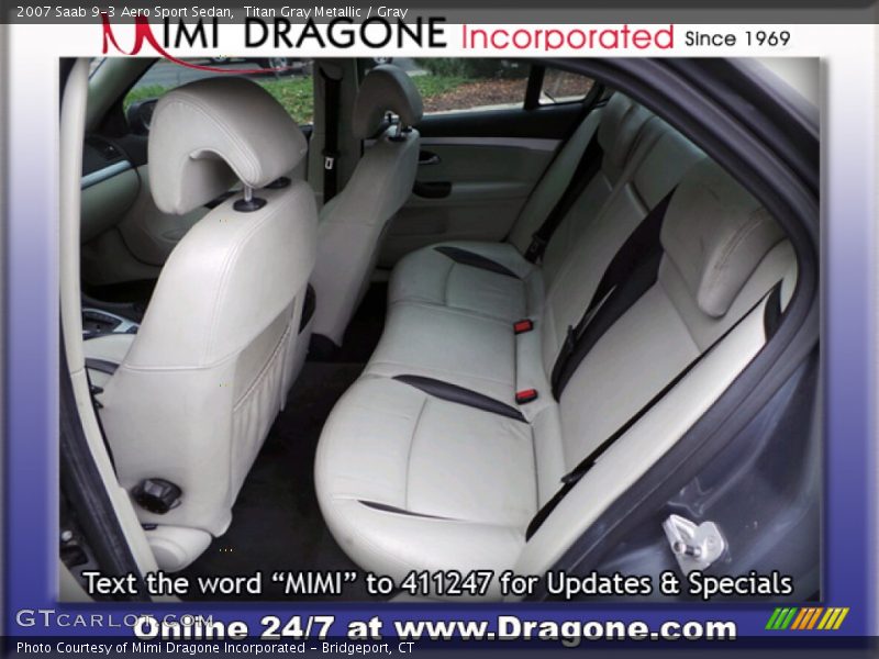 Titan Gray Metallic / Gray 2007 Saab 9-3 Aero Sport Sedan