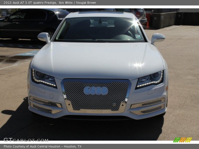 Ibis White / Nougat Brown 2013 Audi A7 3.0T quattro Prestige