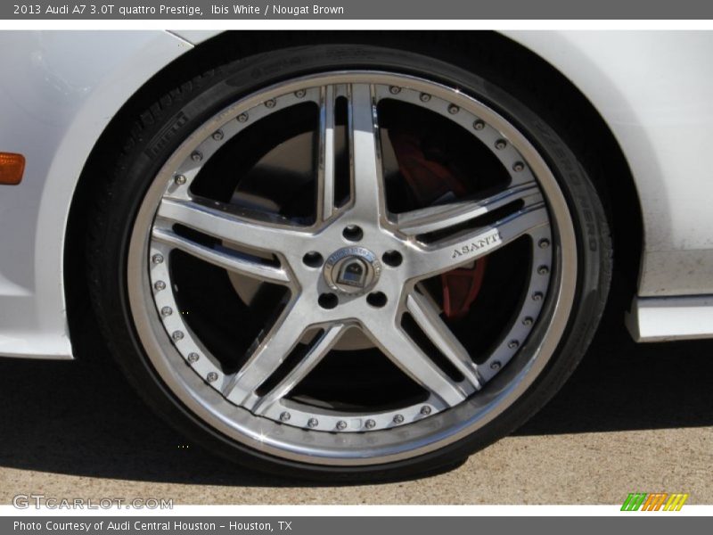 Ibis White / Nougat Brown 2013 Audi A7 3.0T quattro Prestige