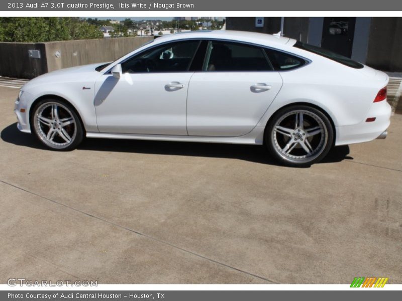 Ibis White / Nougat Brown 2013 Audi A7 3.0T quattro Prestige