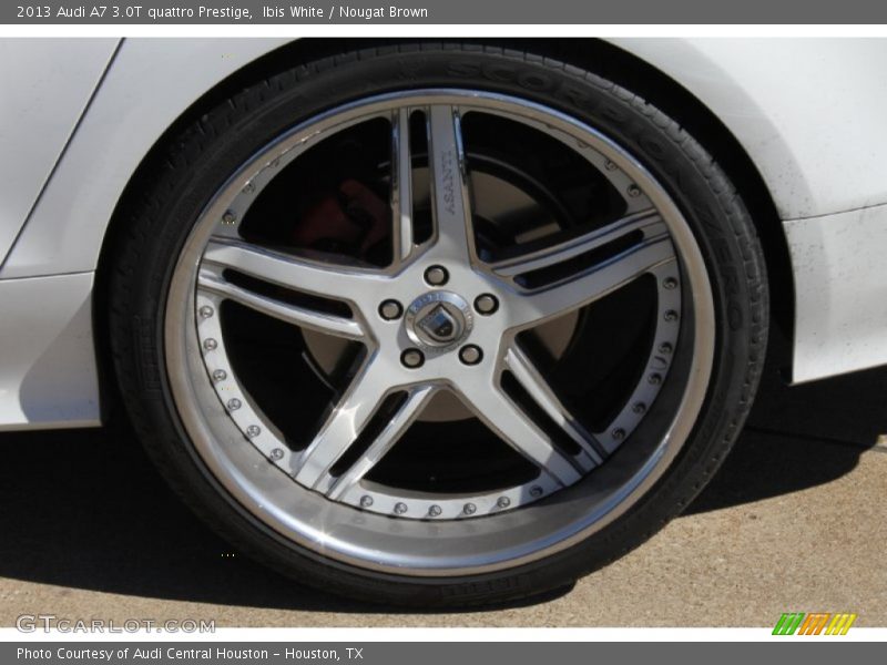 Ibis White / Nougat Brown 2013 Audi A7 3.0T quattro Prestige