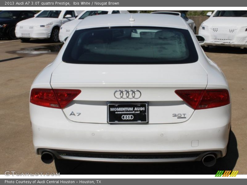 Ibis White / Nougat Brown 2013 Audi A7 3.0T quattro Prestige