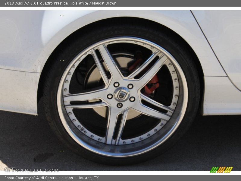 Ibis White / Nougat Brown 2013 Audi A7 3.0T quattro Prestige