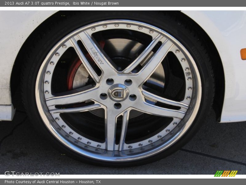 Ibis White / Nougat Brown 2013 Audi A7 3.0T quattro Prestige