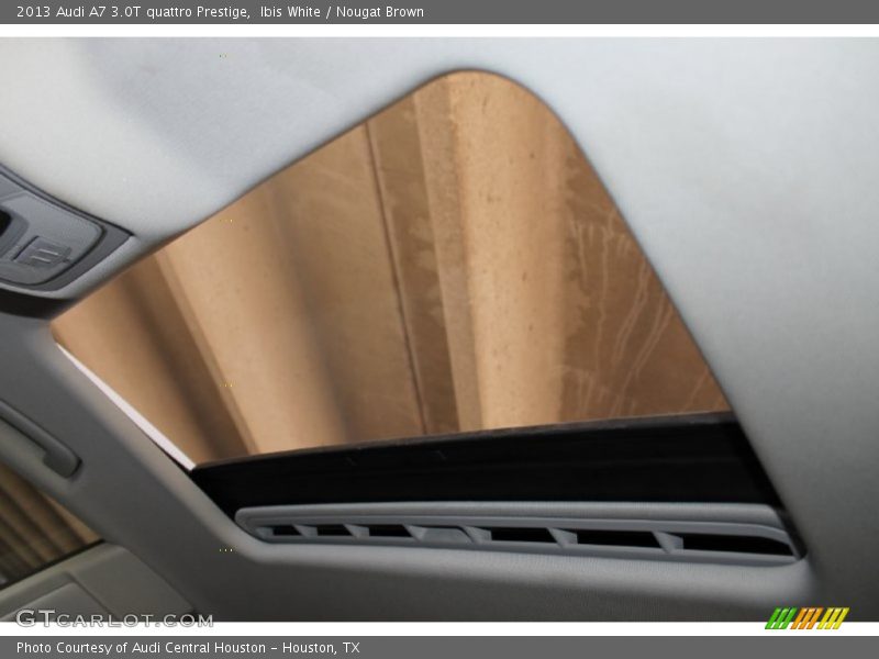 Ibis White / Nougat Brown 2013 Audi A7 3.0T quattro Prestige