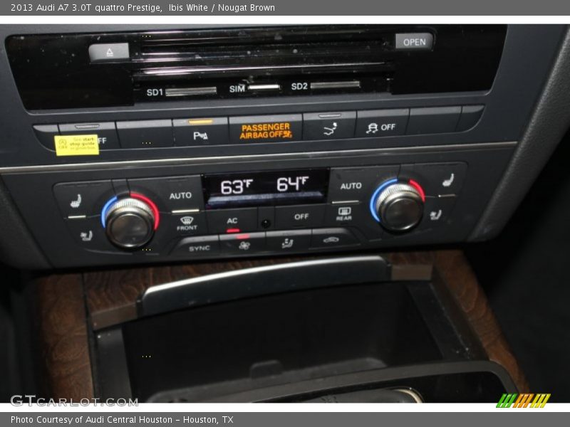 Ibis White / Nougat Brown 2013 Audi A7 3.0T quattro Prestige
