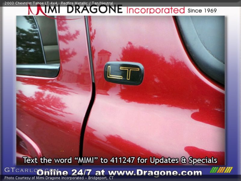 Redfire Metallic / Tan/Neutral 2003 Chevrolet Tahoe LT 4x4