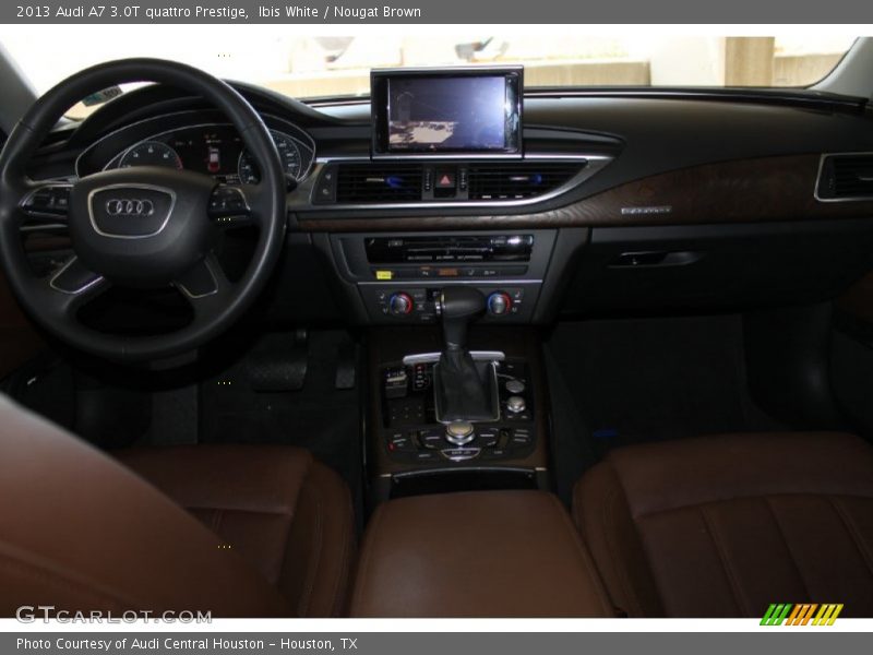 Ibis White / Nougat Brown 2013 Audi A7 3.0T quattro Prestige