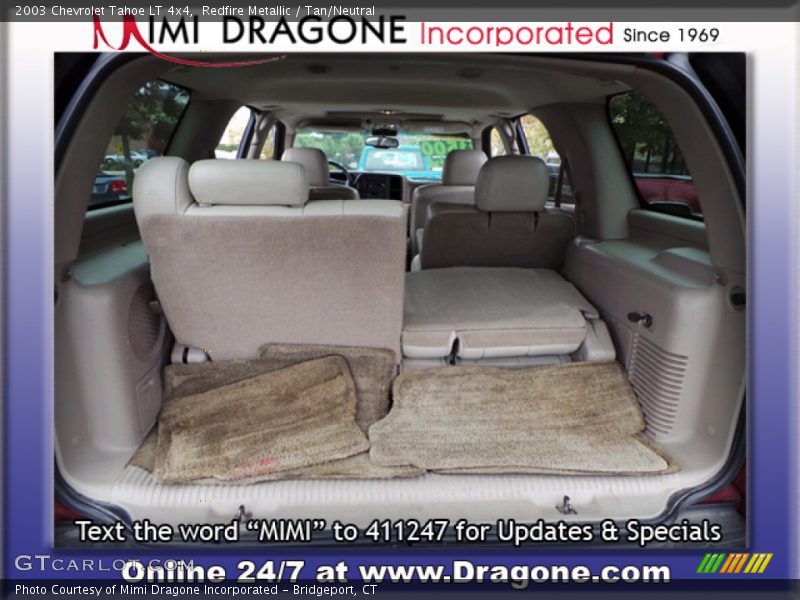 Redfire Metallic / Tan/Neutral 2003 Chevrolet Tahoe LT 4x4