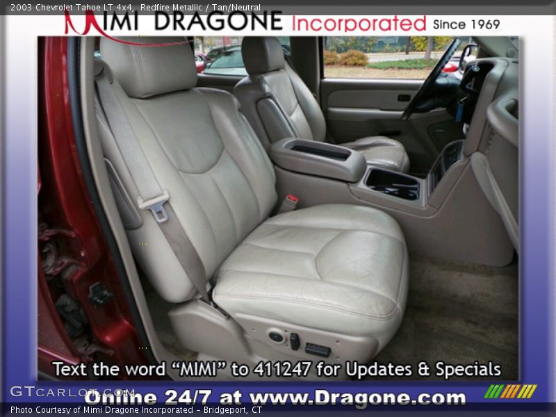 Redfire Metallic / Tan/Neutral 2003 Chevrolet Tahoe LT 4x4