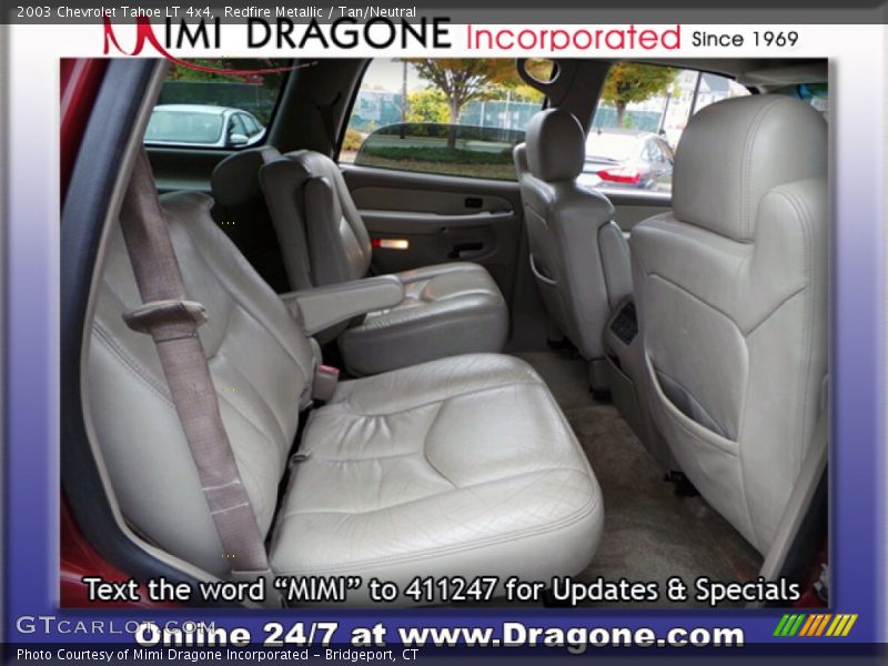 Redfire Metallic / Tan/Neutral 2003 Chevrolet Tahoe LT 4x4