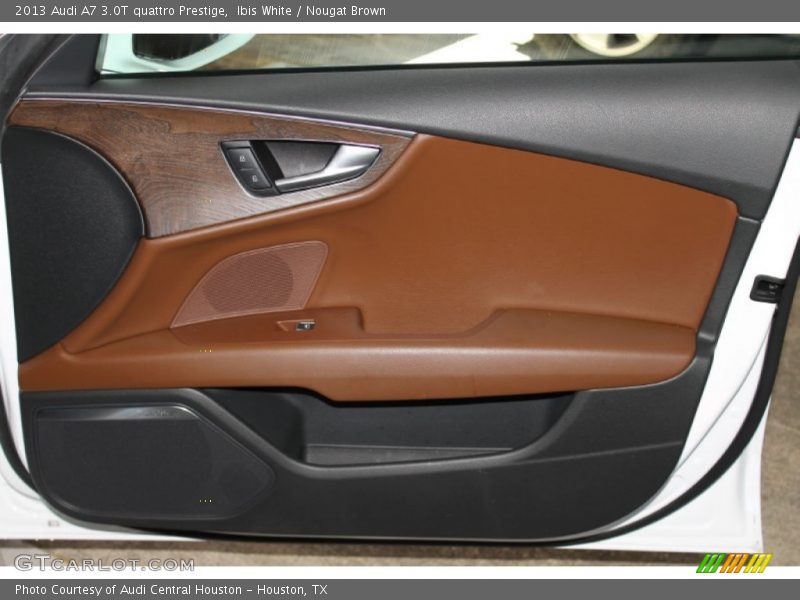 Ibis White / Nougat Brown 2013 Audi A7 3.0T quattro Prestige