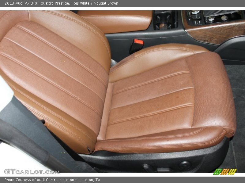 Ibis White / Nougat Brown 2013 Audi A7 3.0T quattro Prestige