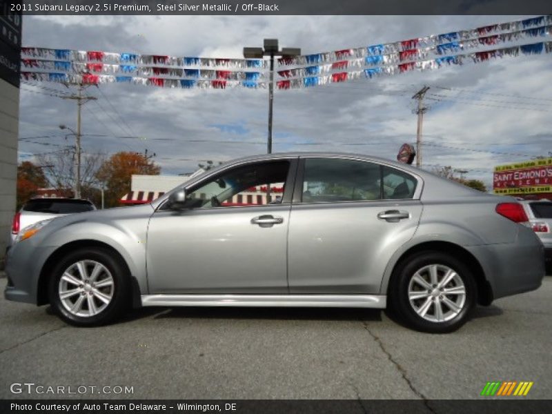 Steel Silver Metallic / Off-Black 2011 Subaru Legacy 2.5i Premium