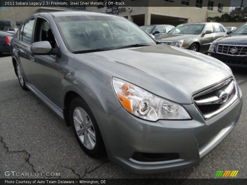 Steel Silver Metallic / Off-Black 2011 Subaru Legacy 2.5i Premium