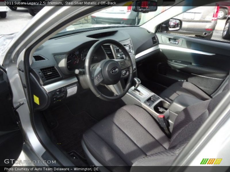 Steel Silver Metallic / Off-Black 2011 Subaru Legacy 2.5i Premium