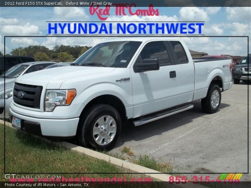Oxford White / Steel Gray 2012 Ford F150 STX SuperCab