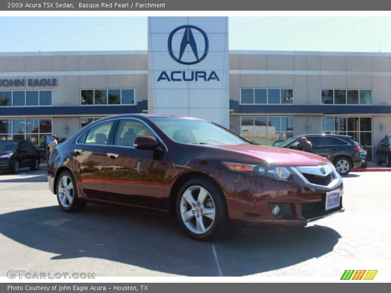 Basque Red Pearl / Parchment 2009 Acura TSX Sedan