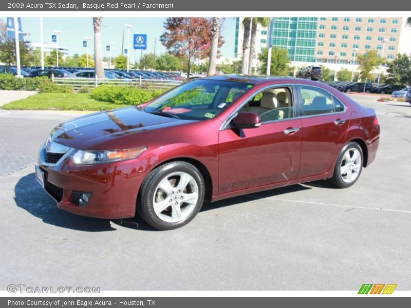 Basque Red Pearl / Parchment 2009 Acura TSX Sedan