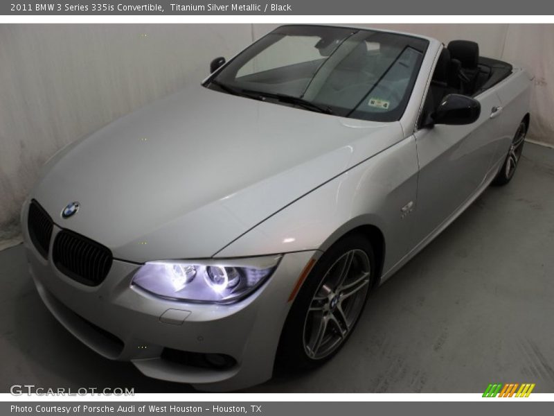 Titanium Silver Metallic / Black 2011 BMW 3 Series 335is Convertible