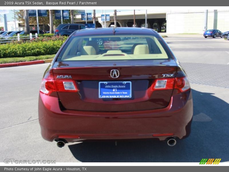 Basque Red Pearl / Parchment 2009 Acura TSX Sedan