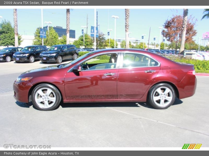 Basque Red Pearl / Parchment 2009 Acura TSX Sedan