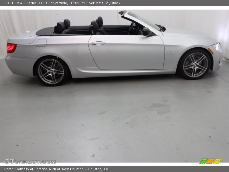 Titanium Silver Metallic / Black 2011 BMW 3 Series 335is Convertible