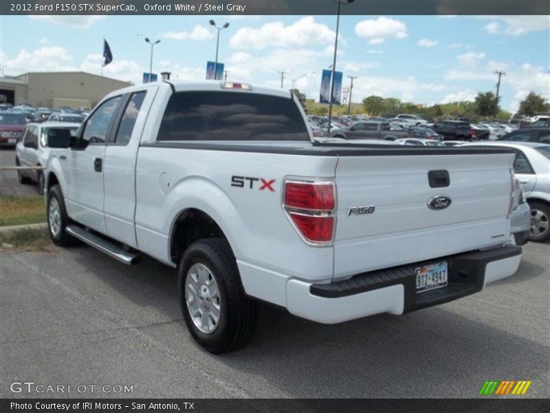 Oxford White / Steel Gray 2012 Ford F150 STX SuperCab