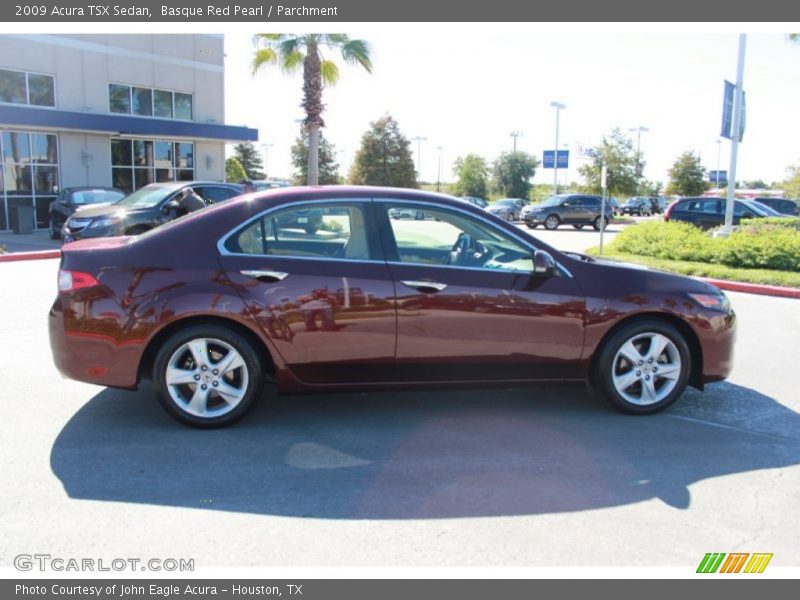 Basque Red Pearl / Parchment 2009 Acura TSX Sedan