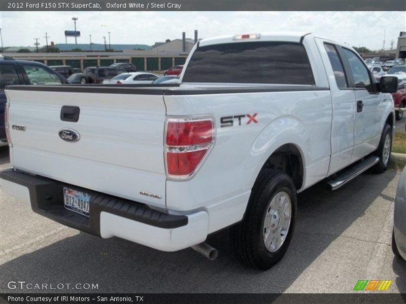 Oxford White / Steel Gray 2012 Ford F150 STX SuperCab