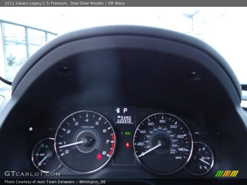 Steel Silver Metallic / Off-Black 2011 Subaru Legacy 2.5i Premium