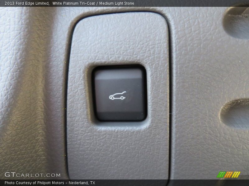 White Platinum Tri-Coat / Medium Light Stone 2013 Ford Edge Limited