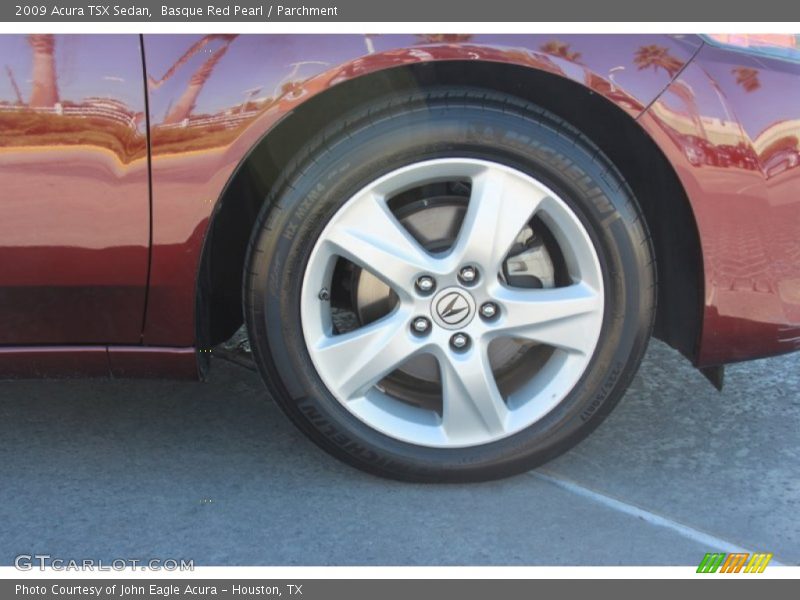Basque Red Pearl / Parchment 2009 Acura TSX Sedan