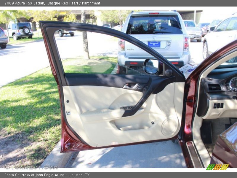 Basque Red Pearl / Parchment 2009 Acura TSX Sedan