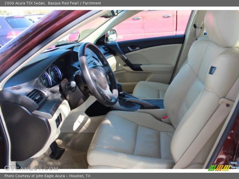 Basque Red Pearl / Parchment 2009 Acura TSX Sedan