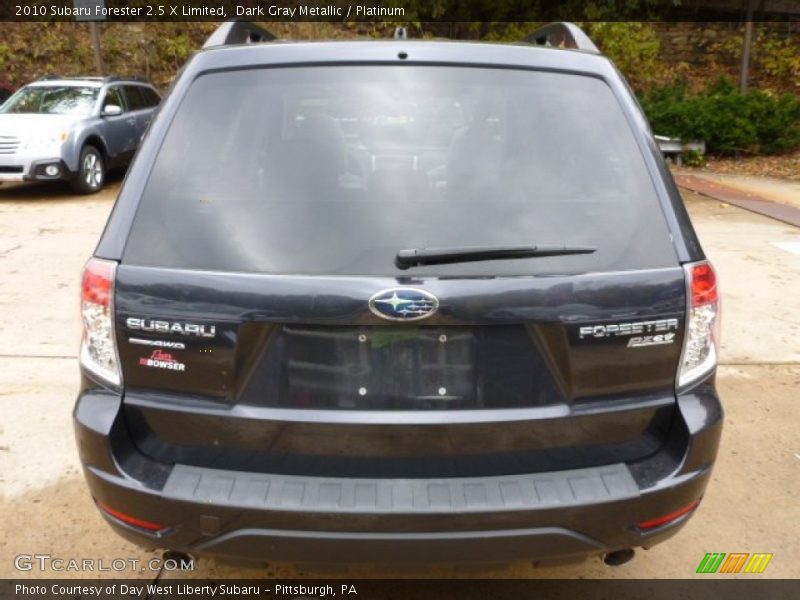 Dark Gray Metallic / Platinum 2010 Subaru Forester 2.5 X Limited