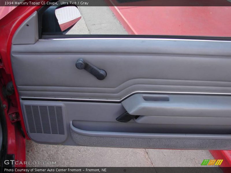 Ultra Red / Gray 1994 Mercury Topaz GS Coupe