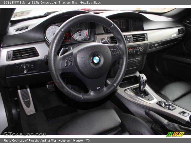 Titanium Silver Metallic / Black 2011 BMW 3 Series 335is Convertible