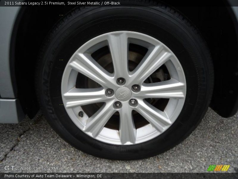 Steel Silver Metallic / Off-Black 2011 Subaru Legacy 2.5i Premium