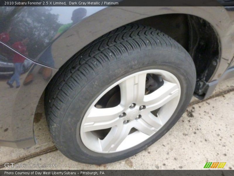 Dark Gray Metallic / Platinum 2010 Subaru Forester 2.5 X Limited